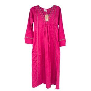 UDD Hot Pink Anarkali Womens size M Medium Kaftan Dress